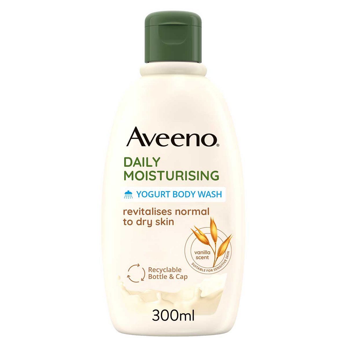 AVEENO® Daily Moisturising Yogurt Body Wash – Vanilla & Oat Scented 300ml - McGrocer