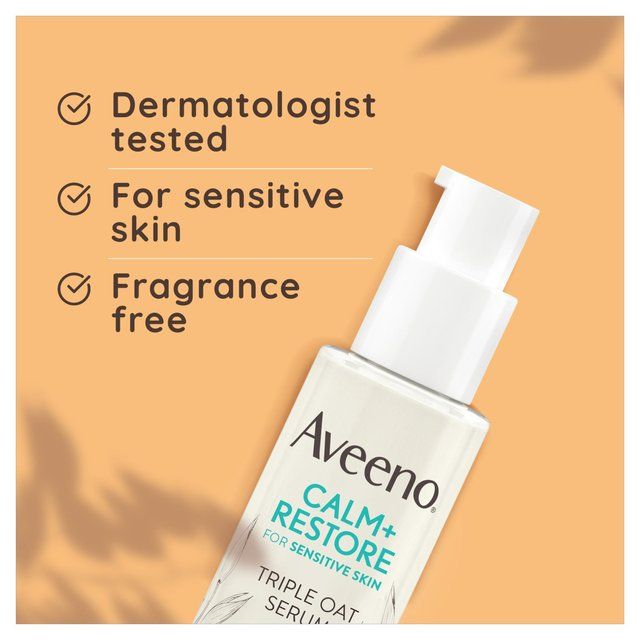 Aveeno Face Calm and Restore Oat Serum   30ml - McGrocer