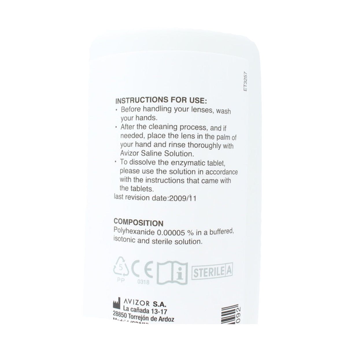 Avizor Saline Solution, 500ml - McGrocer