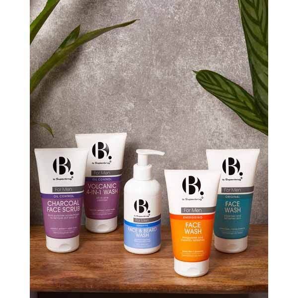 B. Men Oil Control Volcanic 4-in-1 Wash 150ml - McGrocer