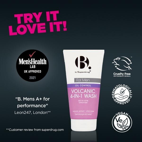 B. Men Oil Control Volcanic 4-in-1 Wash 150ml - McGrocer