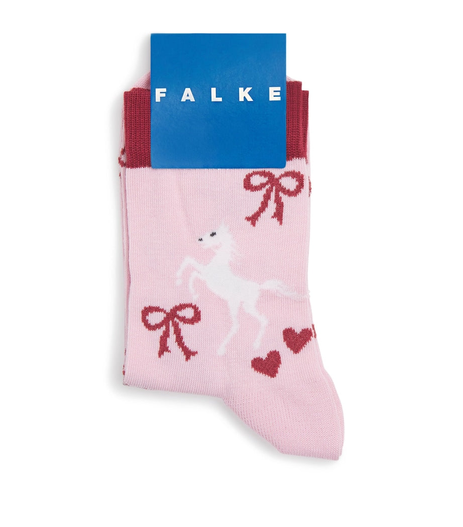 Falke children's ankle socks with Western horse motifs - British product