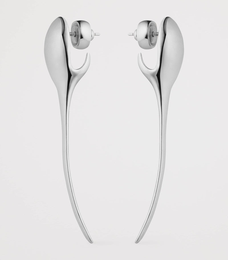 Givenchy spike silver-tone drop earrings, UK version