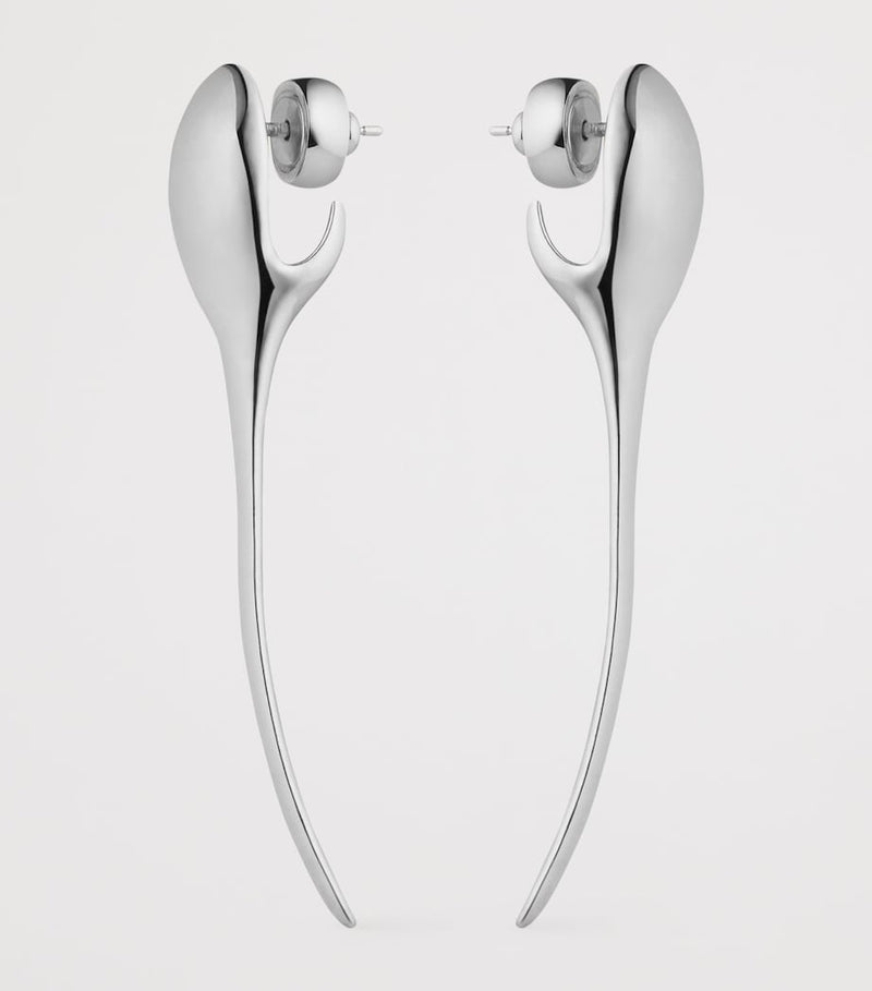 Givenchy spike silver-tone drop earrings, UK version