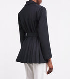 Maje pleated belted blazer, imported from the UK