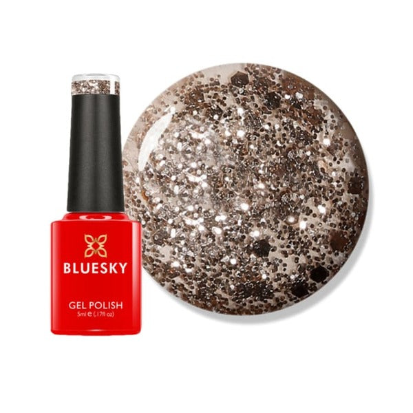 Bluesky gel polish mini luxury gold finish - British product