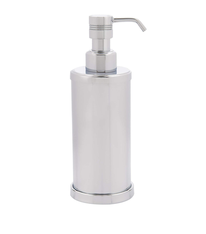 ZODIAC Cylinder Chrome soap dispenser (British brand)