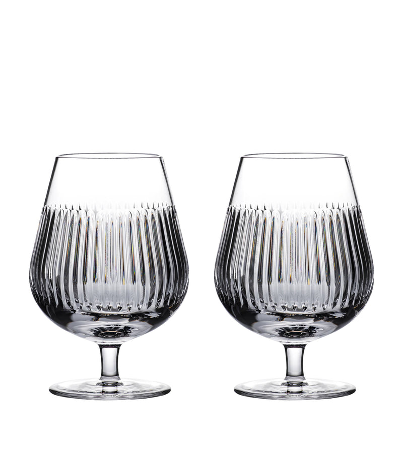 Waterford Connoisseur Aras brandy balloon glasses set of 2 510ml (British brand)