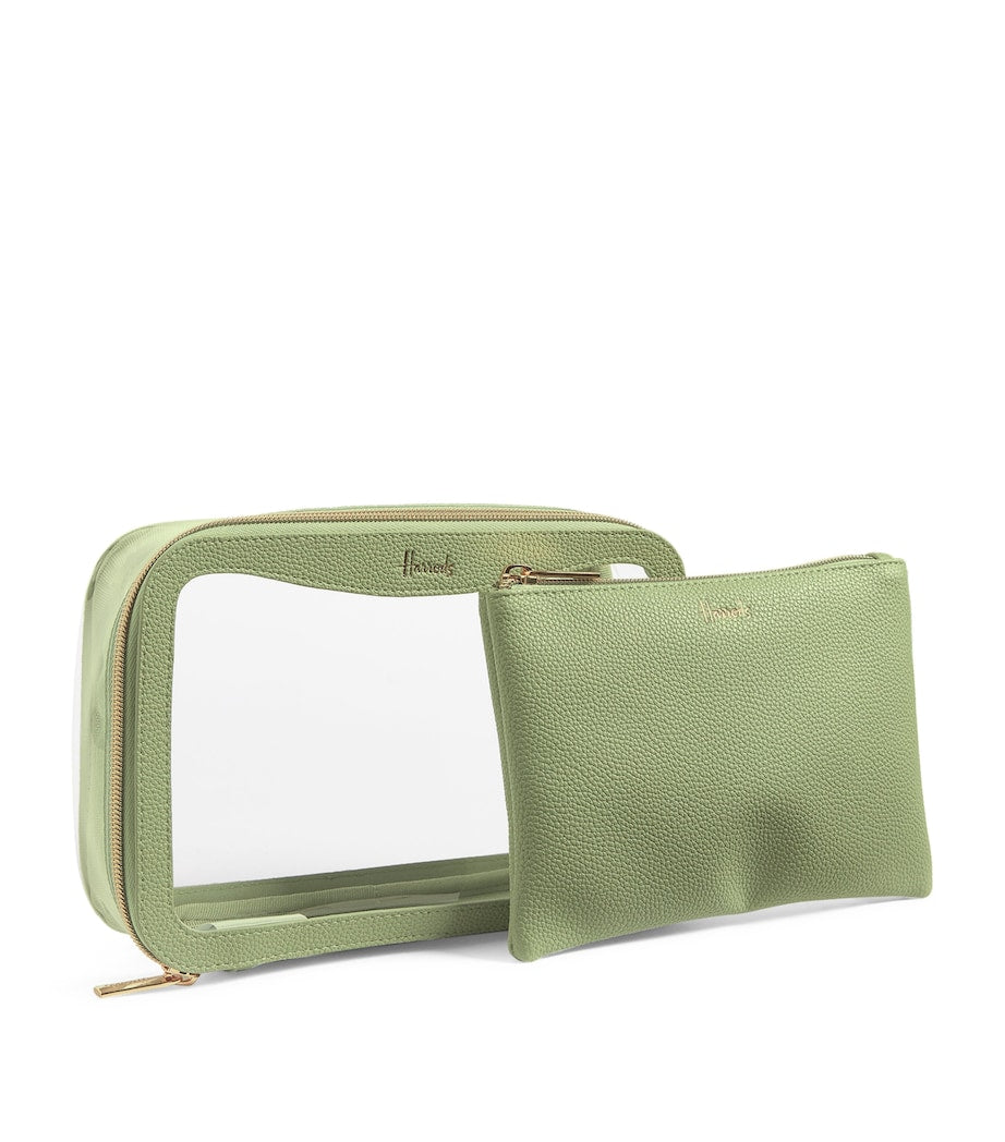 Harrods transparent Oxford cosmetic bag 15x22x6.5cm, UK version