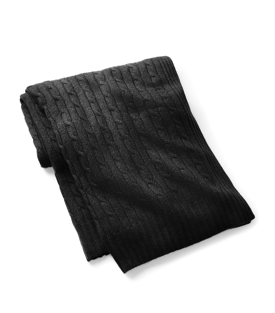 Ralph Lauren Home Cashmere Cable-Knit Throw (60cm x 60cm)