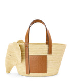 LOEWE Woven Elephant Basket Tote Bag
