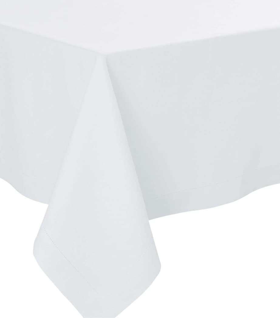 Linen Tablecloth with Mitred Corners and Hemstitching 170cm x 250cm