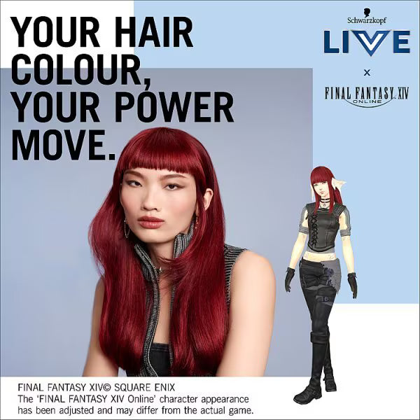 Schwarzkopf Live Colour Dark Red semi-permanent hair dye, UK version