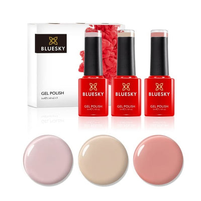Bluesky Mini Trio Set Spring 2023 Nudes Gel Nail Polish