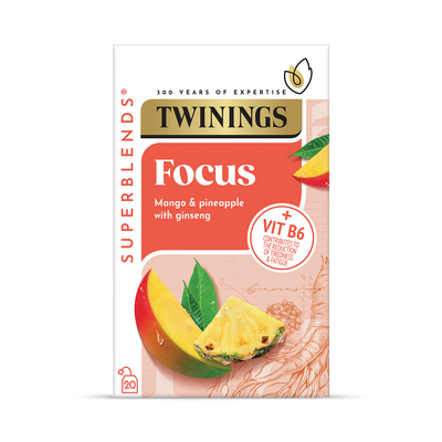 Twinings Superblends Focus Mango and Pineapple Herbal Tea Bags 20