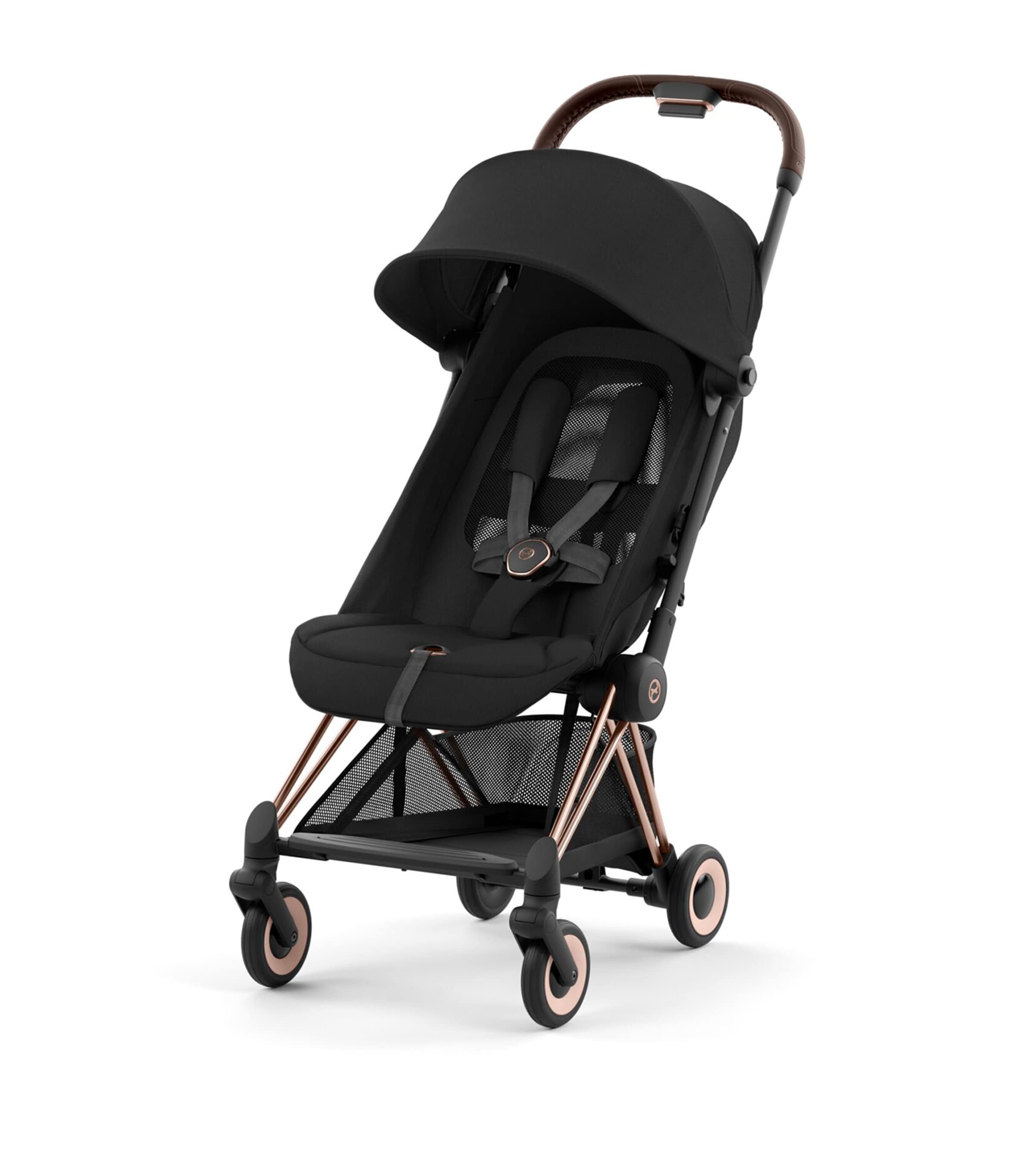 Cybex COYA Travel Stroller Rosegold/Sepia Black - British product