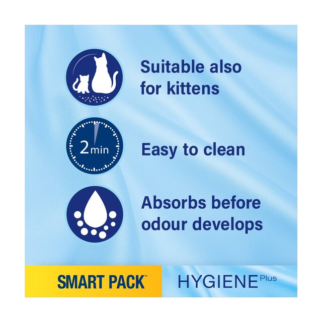 Catsan Hygiene Smart Pack 2x Inlays Cat Litter Dust-Free Litter Tray Liner   2 x 1.9kg - McGrocer