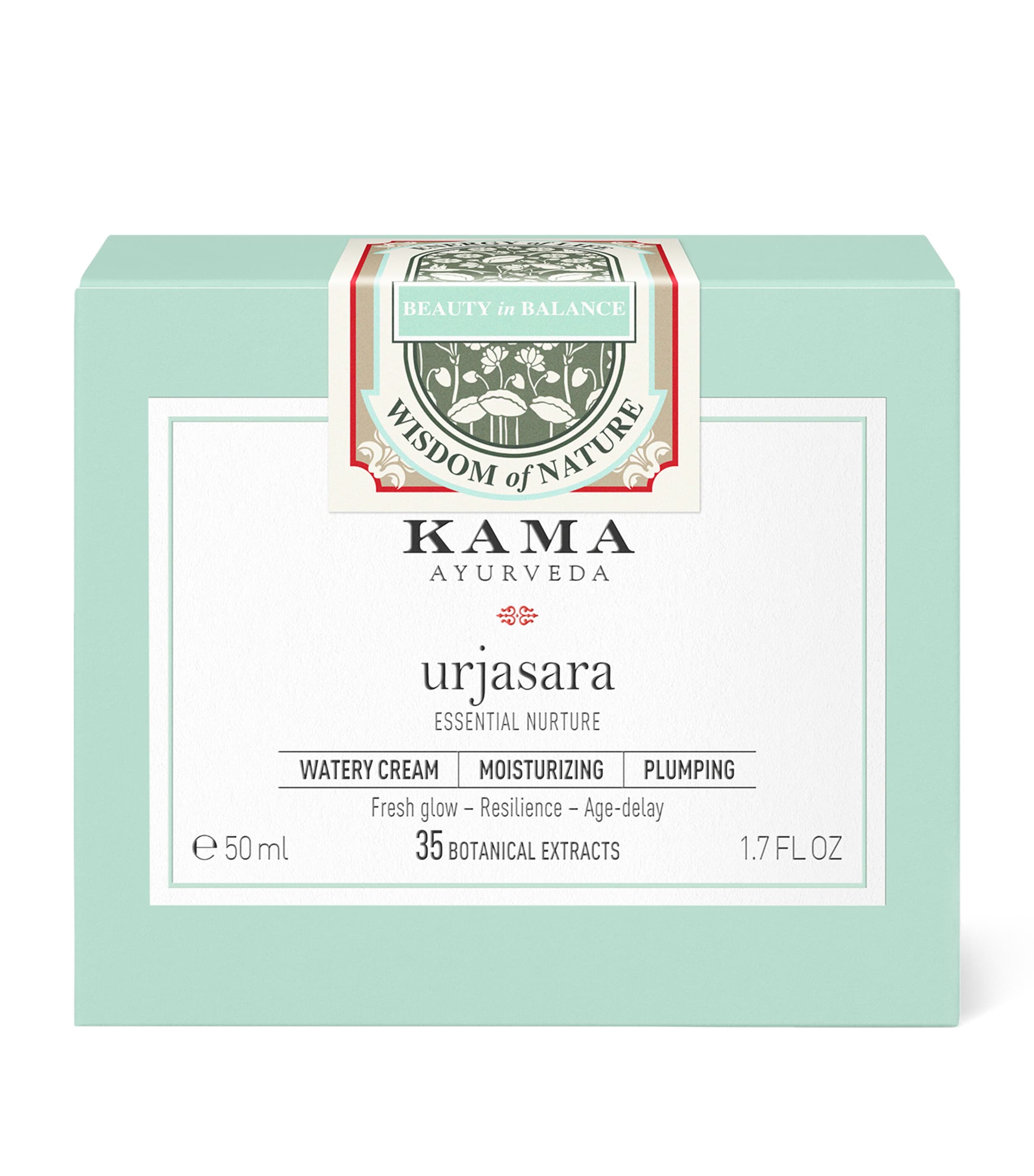 KAMA AYURVEDA Urjasara Watery Cream facial moisturiser 50ml, UK version