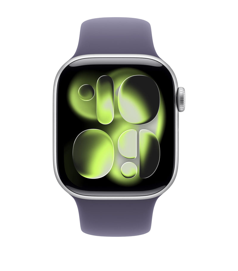 Apple smartwatch Series 11 Silver Aluminium with Purple Fog Sport Band 42mm - British product