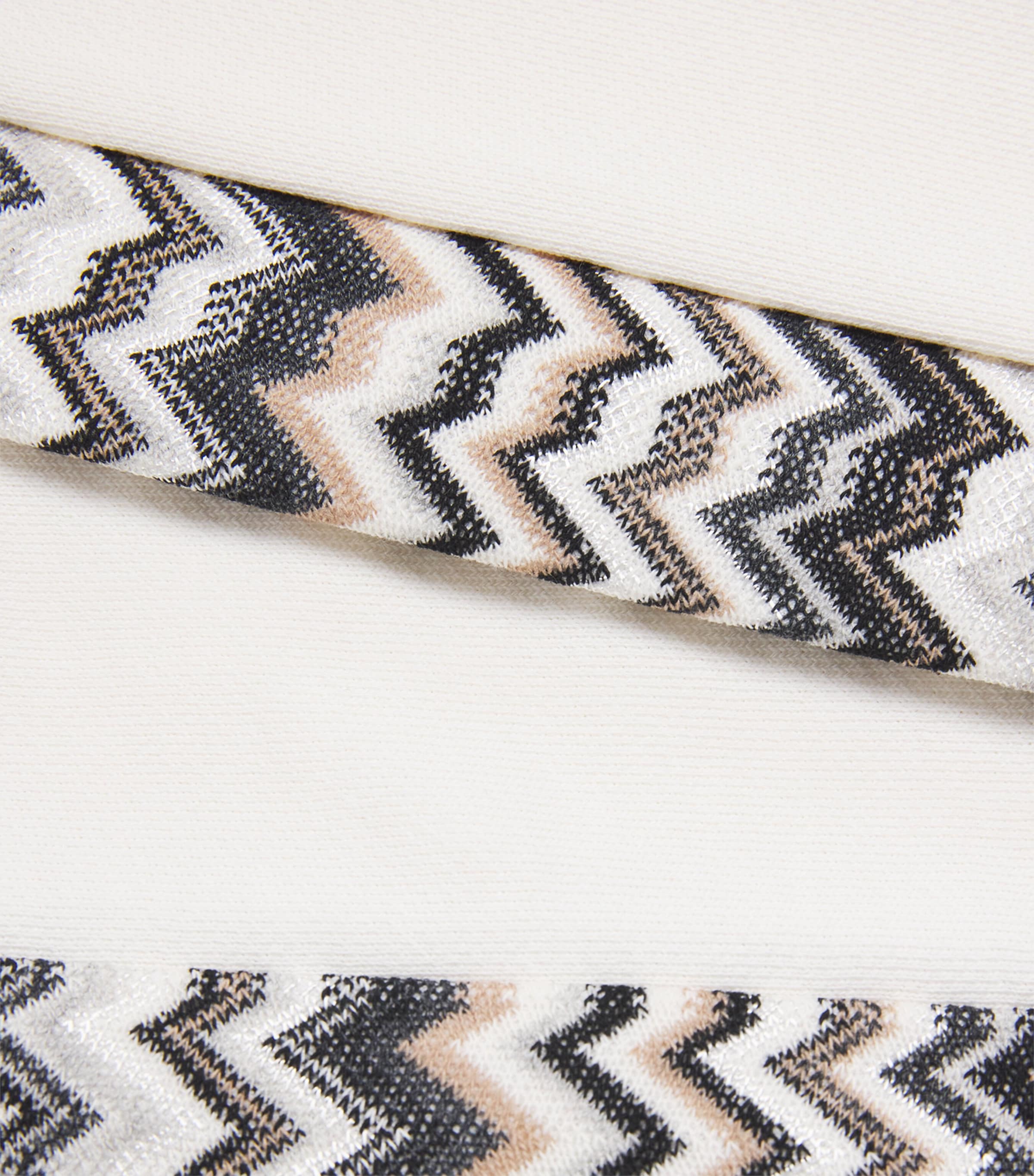 Missoni kids cotton zigzag-trim sweatpants 4-14 years, imported from the UK