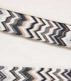 Missoni kids cotton zigzag-trim sweatpants 4-14 years, imported from the UK