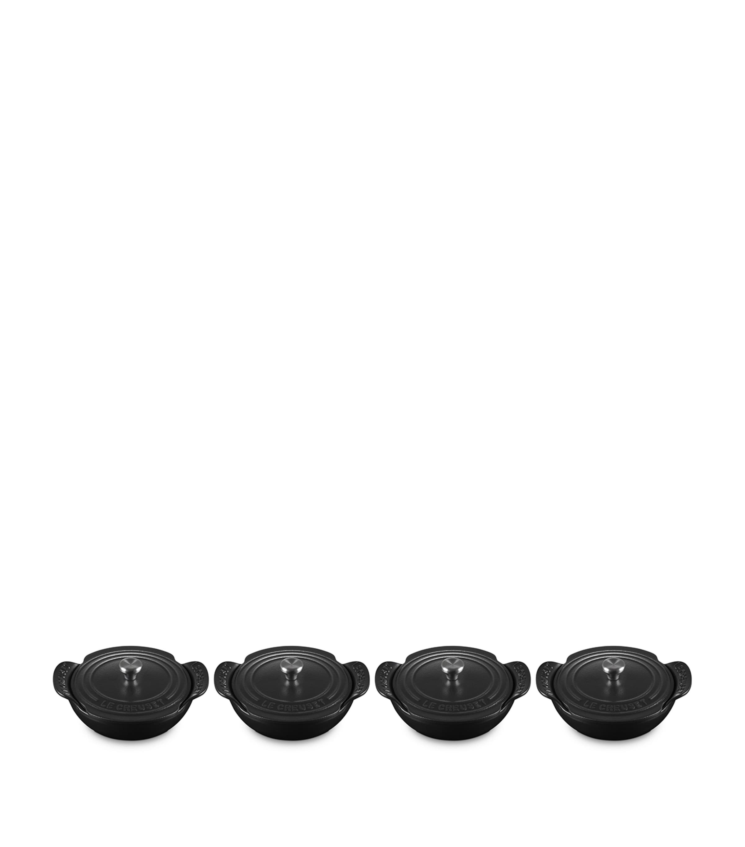 Le Creuset Gourmand mini braisers set of 4 13cm, UK version
