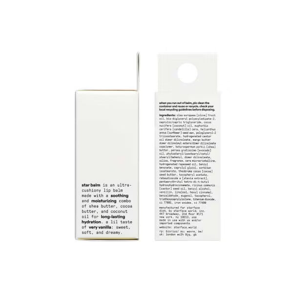 Starface Star Balm Very Vanilla 4.30g (British brand)