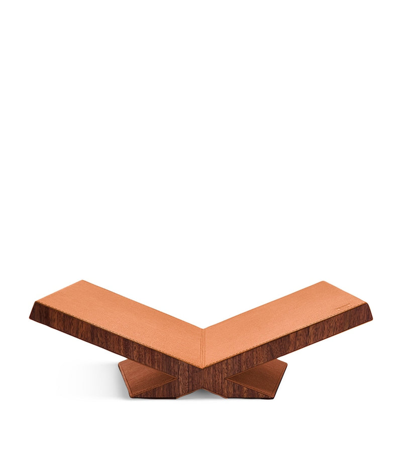 Assouline Walnut-Leather Culture Bookstand - British product