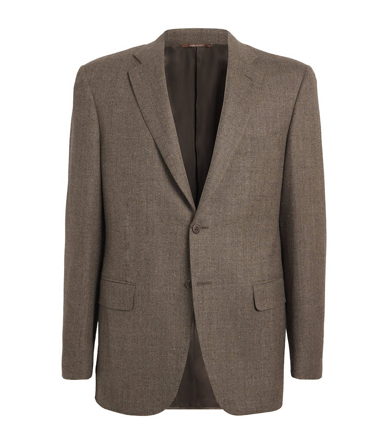 Softly Structured Wool Blazer with Cupro Lining