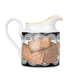 Fornasetti porcelain milk jug with Biscotti print - British product