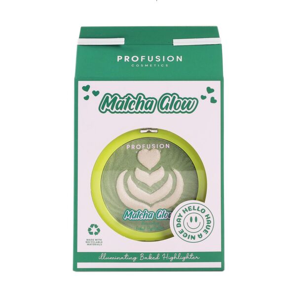 Profusion Cosmetics Baked Highlighter Matcha Glow, imported from the UK