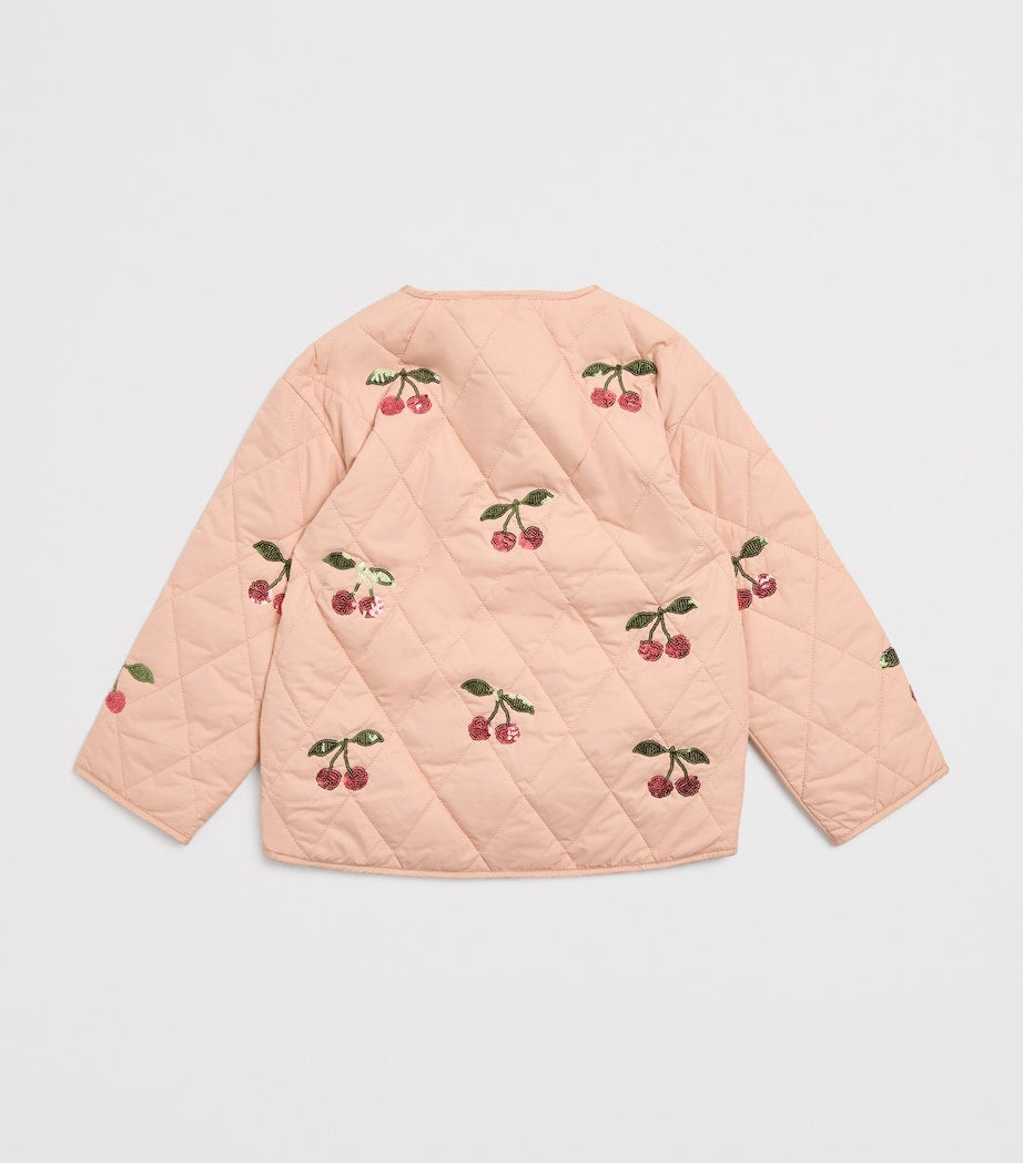 KONGES SLOJD Sequin Flora jacket for children aged 9 months to 10 years, UK version