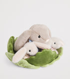 Harrods plush bunny family in cabbage 23cm, UK version
