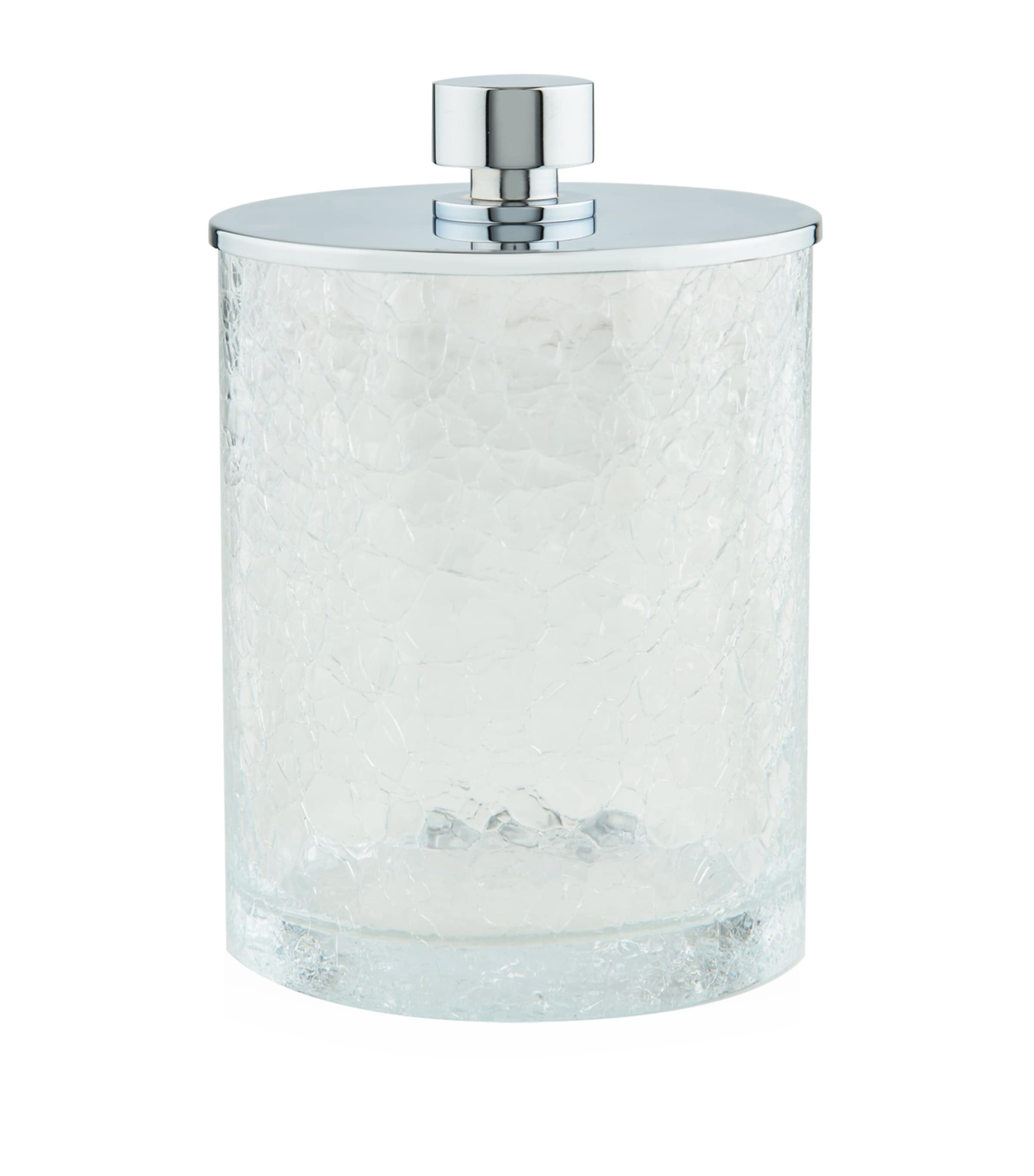 ZODIAC Large Cracked Crystal Jar