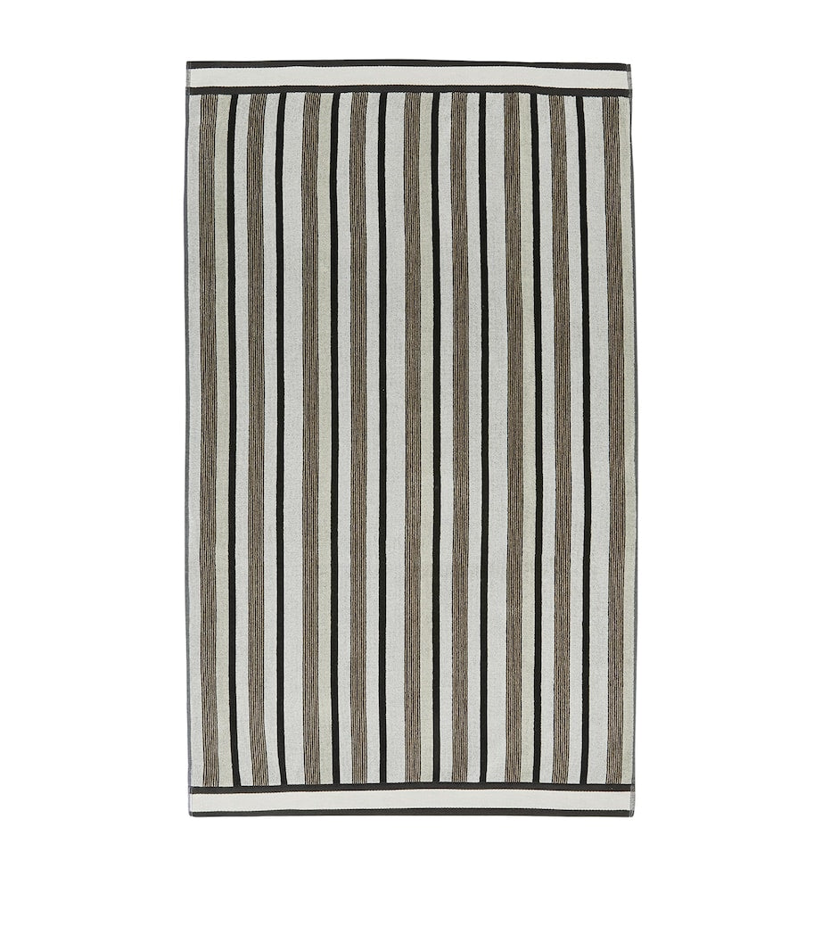 Missoni Home striped cotton bath towel 70cm x 115cm, imported from the UK