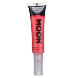 Moon Glow Neon UV Face Paint Intense Red, imported from the UK