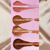 Organic Shop Body Shimmer Oil Caramel Papaya 100ml, imported from the UK
