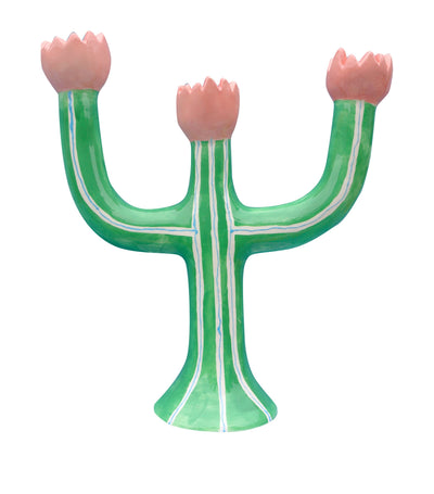 Laetitia Rouget Earthenware Tulips Dinner Candle Holder 28cm