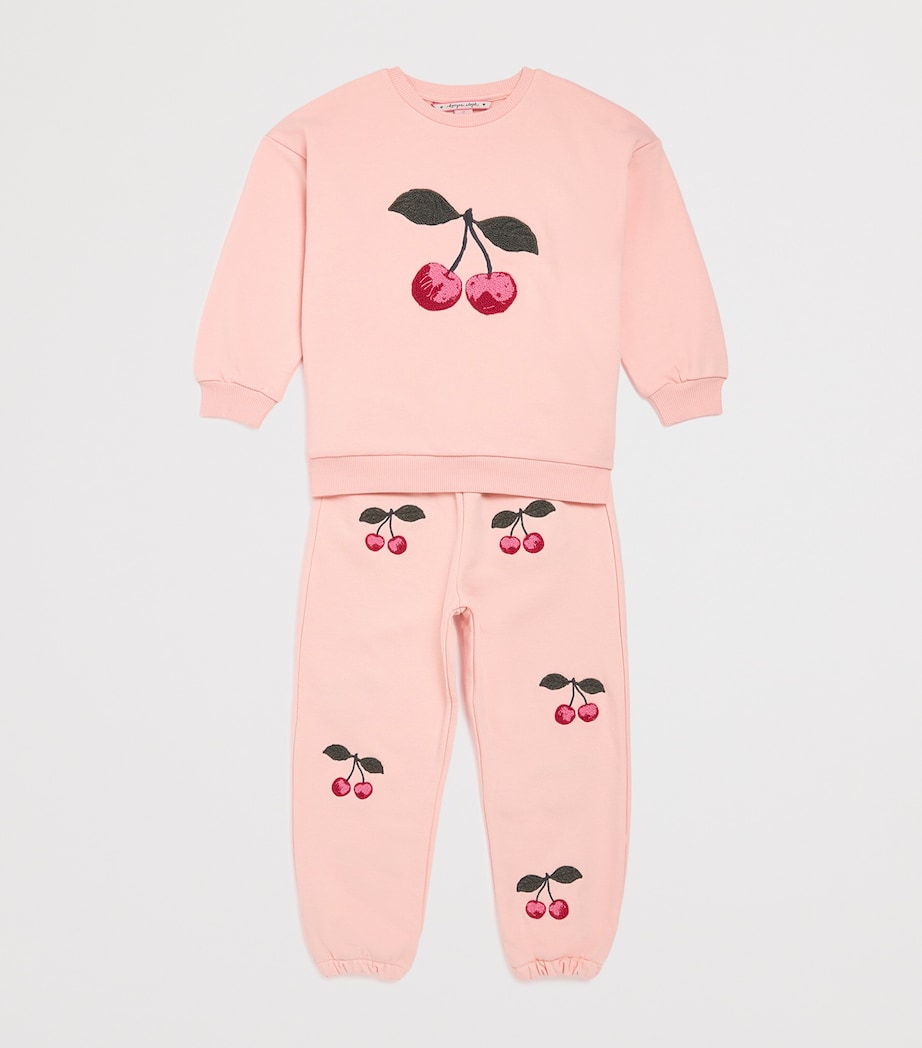 KONGES SLOJD children's sweatpants with cherry motif 6 months to 10 years, UK version