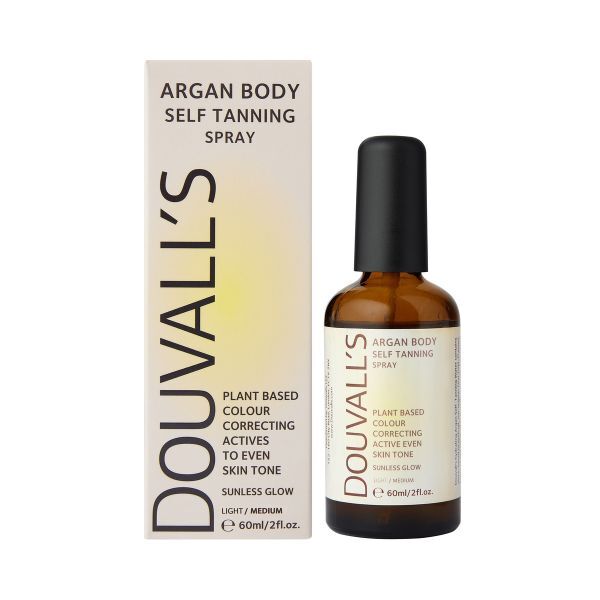 Douvalls Argan Self Tanning Body Spray Light-Medium 60ml - British product