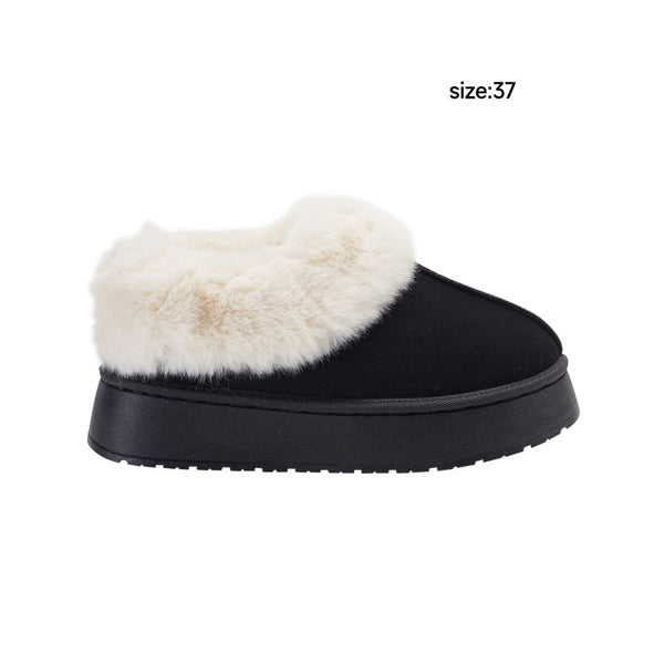 Livingandhome closed-toe fleece slippers UK Size 4, UK version