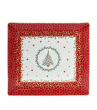 Bernardaud Noël rectangular porcelain tray 22cm x 19.5cm - British product