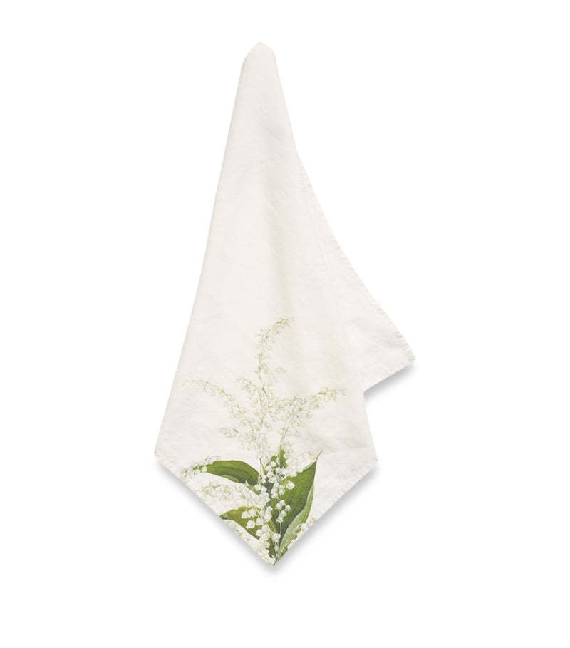 Summerill & Bishop Linen Lily of the Valley Napkin 50cm x 50cm (British brand)