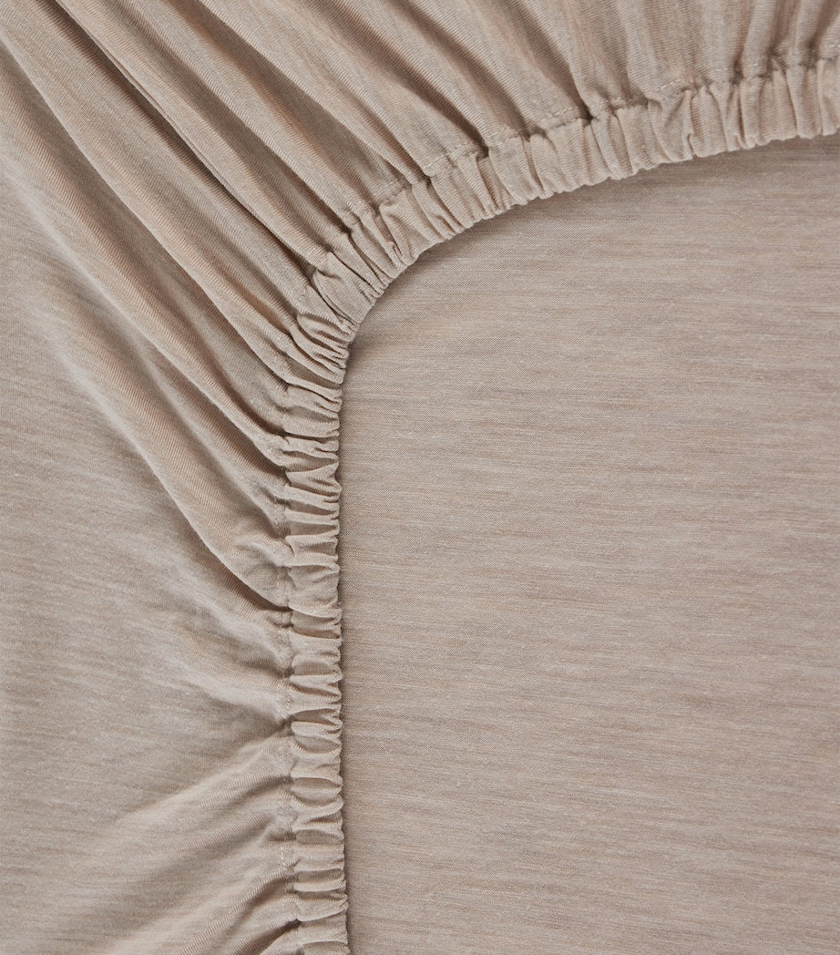 SHLEEP Merino Jersey King Fitted Sheet 150cm x 200cm (British brand)