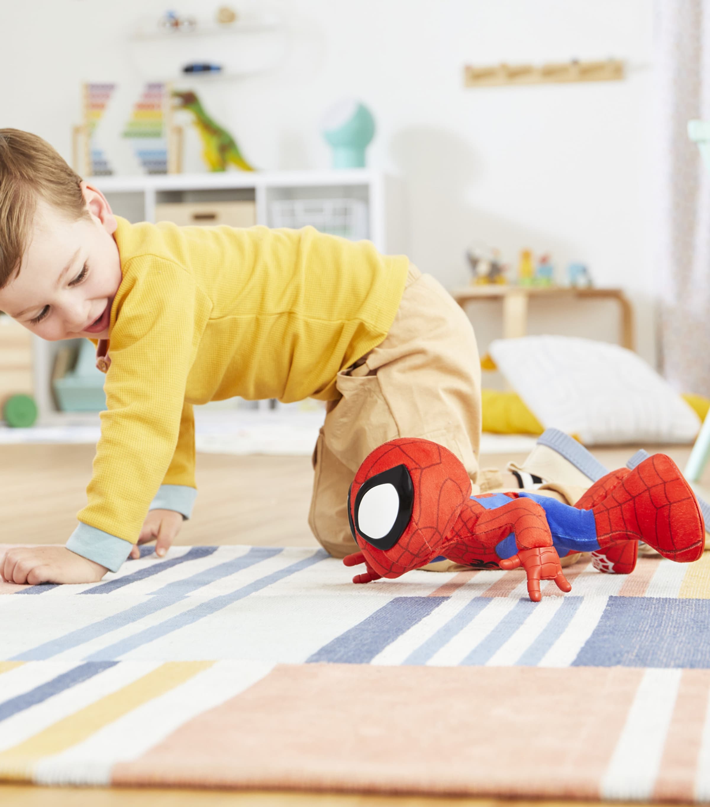 Marvel Dance 'N Crawl Spidey plush toy, imported from the UK