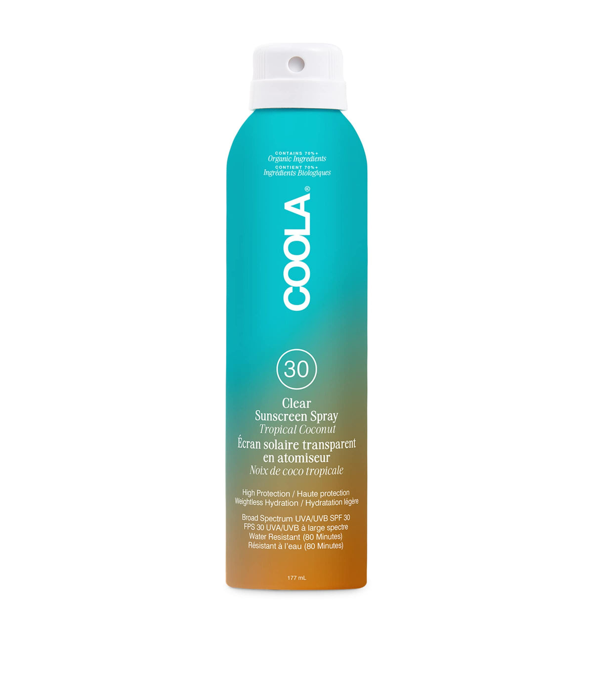 COOLA Sunscreen Spray Tropical Coconut 177ml - British product