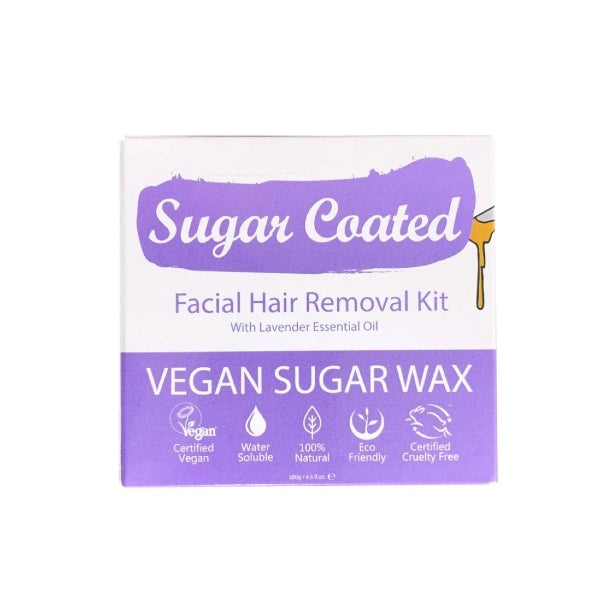 Sugar Coated Facial Hair Removal Wax Kit 200g (British brand)