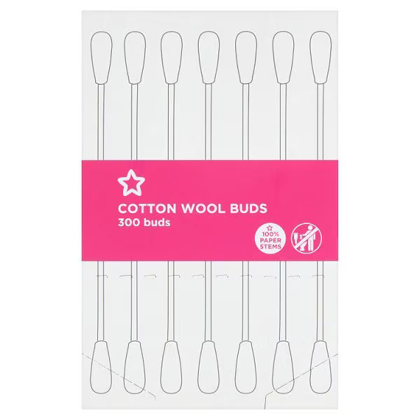 Superdrug Cotton Wool Buds 300 value pack (British brand)