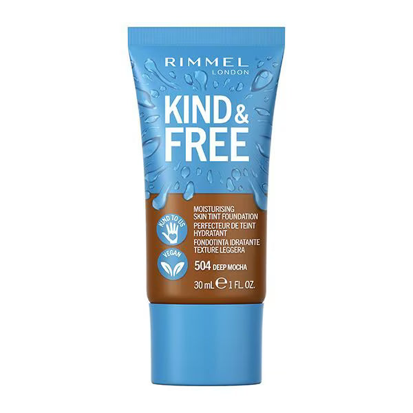 Rimmel Skin Tint Foundation 504 Deep Mocha - British product