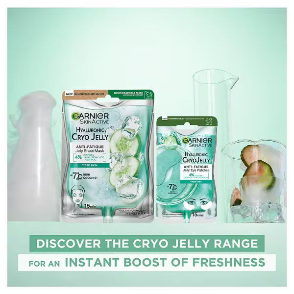 Garnier anti fatigue jelly sheet mask, UK version